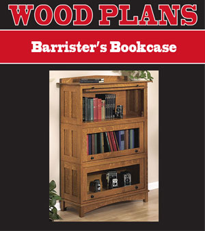 woodworking plans barrister bookcase